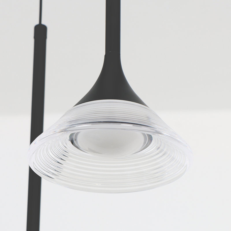 Luminaire suspendu pour îlot de cuisine Oniel Lights, 5 lumières, H 67 po x l 11,8 po x P 11,8 po