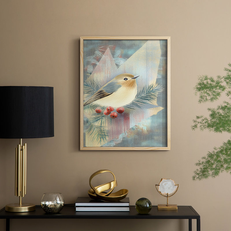 «Christmas Holiday Art» par CLCLIX, bois massif, H 11 po x l 9 po, Naturel