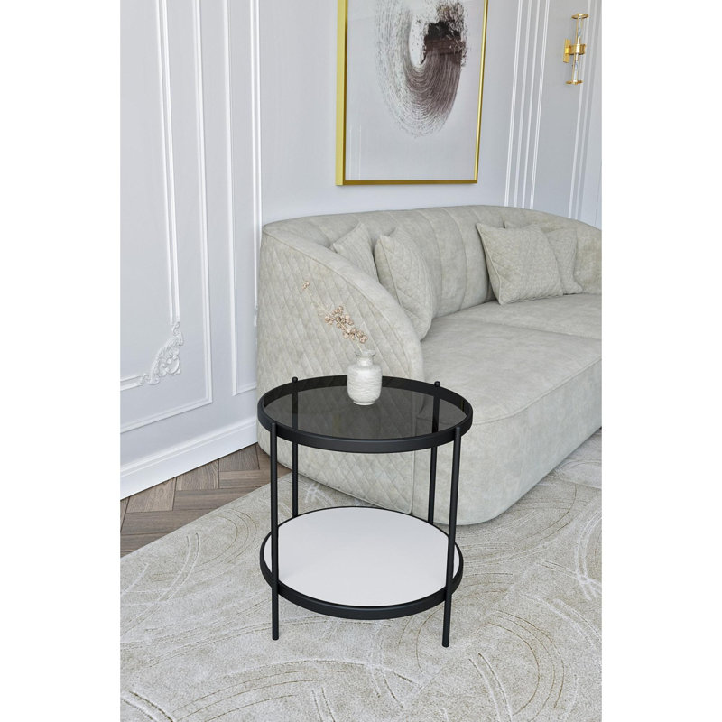 Table d'appoint, Blanc, Fumée