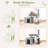 CT33F Small Cat Tree For Indoor Cats With Extra-Large Padded Platform And Spacious Condo For Senior, Adult Cats, And Kittens.