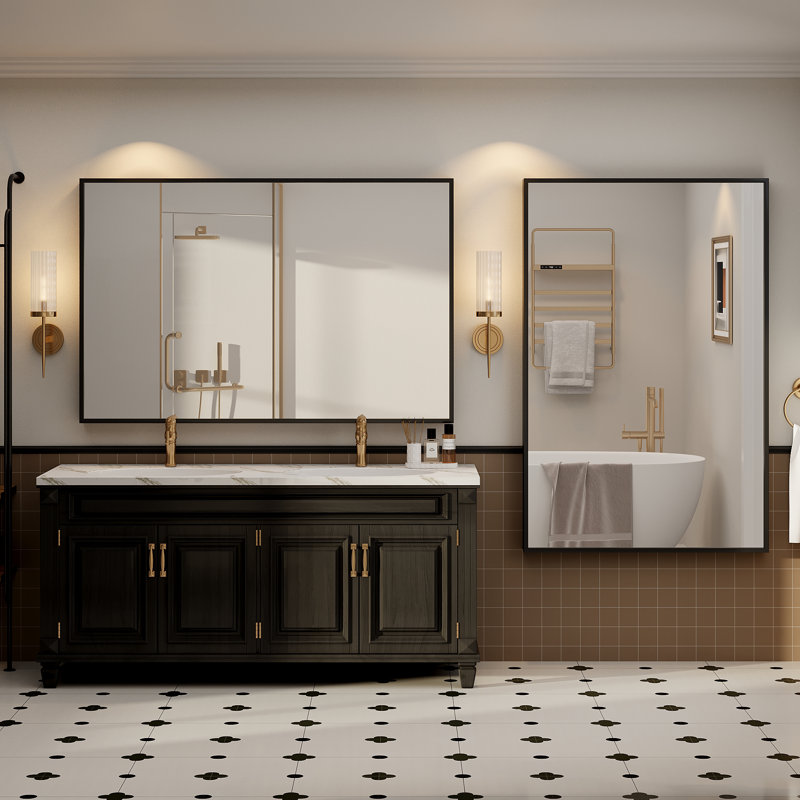 Miroir de salle de bain mural, 55 po x 36 po