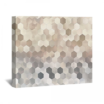 Honeycomb Canvas Wrap - Geometric Wall Decor