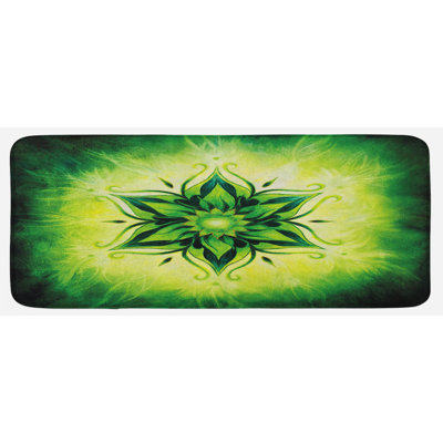 Global Inspired Solid Color Polyester Kitchen Mat