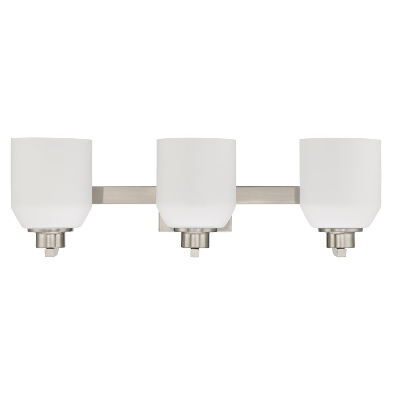 Éclairage pour meuble-lavabo 3 lumières Colebrook, Nickel brillant satiné