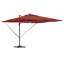 Roma Parasol with LED Strip Lights Aluminium and Polyester Garden Shade-515771279-515771277