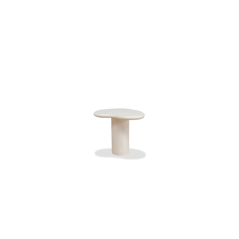 Table de bout Puddle, H 14 po x l 20 po x P 24 po, Ivoire ivoire