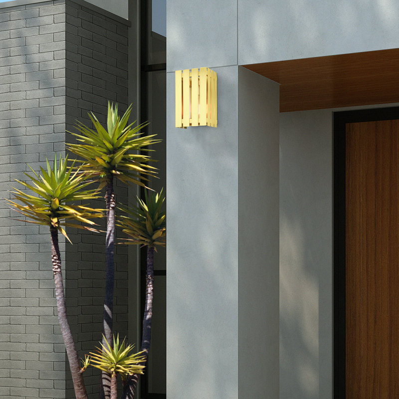 Greenwich Wall Light, Satin Brass, 17" H x 8" W x 5.5" D
