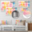 Paster Color Cubes Patterns III - Art mural géométrique en métal MT137620-133112051