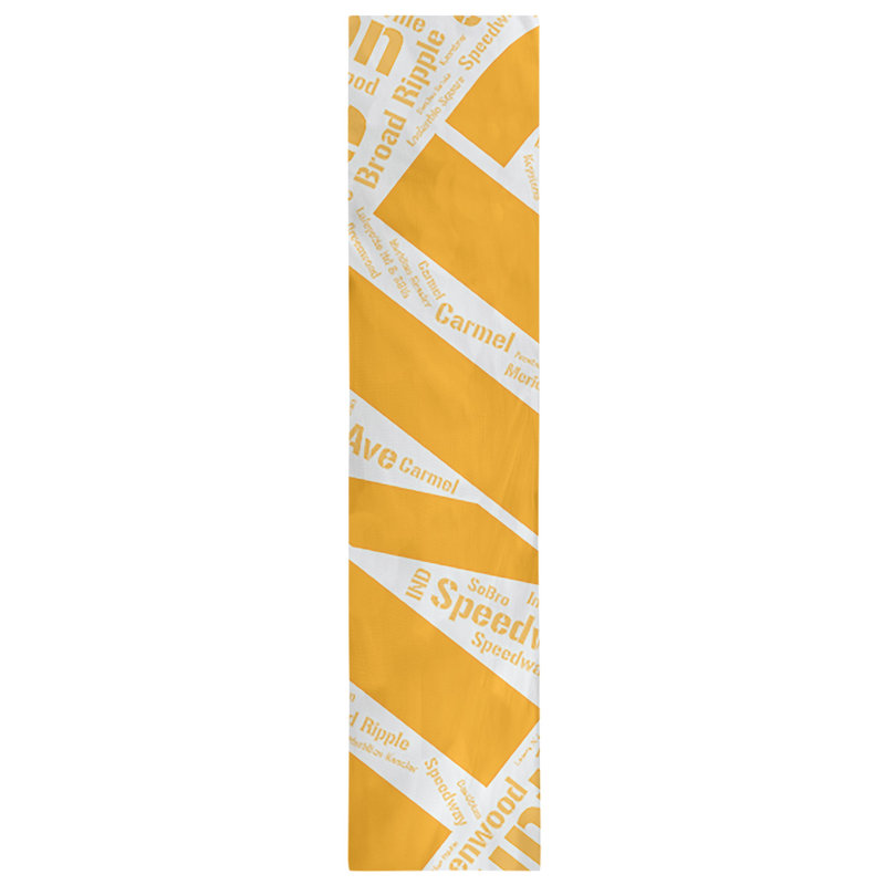 Chemin de table blendtable en coton, 72 po x 16 po, Orange, Indianapolis