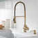 Britt Single Handle Commercial Kitchen Faucet with Dual Function Sprayhead