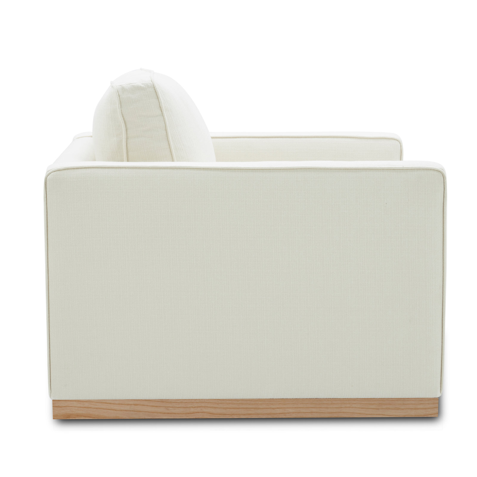 Bobbi 87" Linen Sofa, Flanigan Beige Linen, Oak