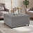 30" W Square Storage Ottoman Coffee Table-1547347013