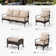 7 - Person Outdoor Seating Group With Rocking Lounge Chairs & Optional Fire Pit Table