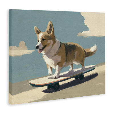  «Skateboarding Corgi Dog» par Svetlana Aleynikova