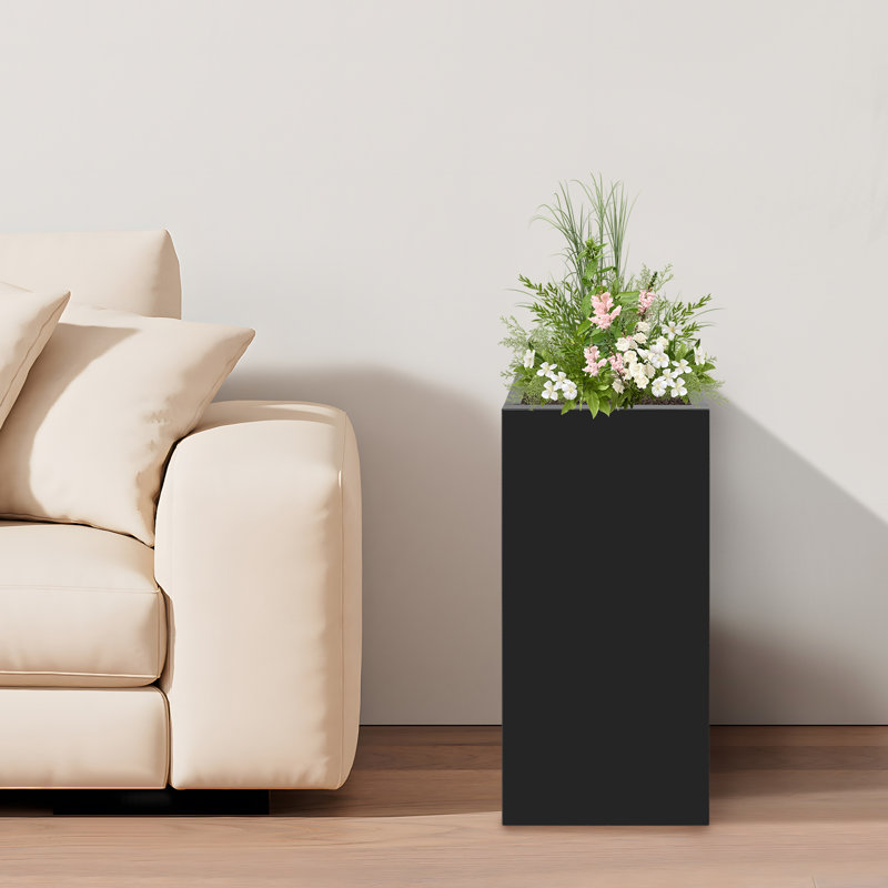 Boîte à fleurs 30X12x12in avec tablette amovible