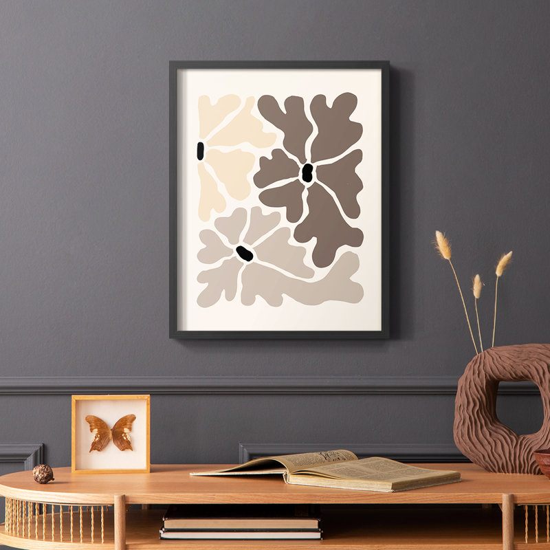 Matisse CCLXI Framed Print - Solid Wood, 28" H x 22" W, Black
