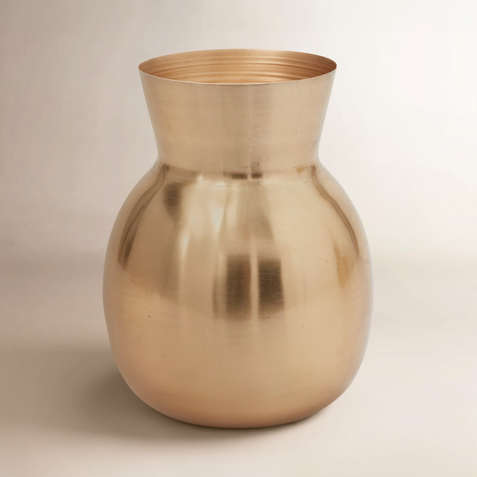 Corla Handmade Metal Table Vase, 8" H x 6.5" W x 6.5" D