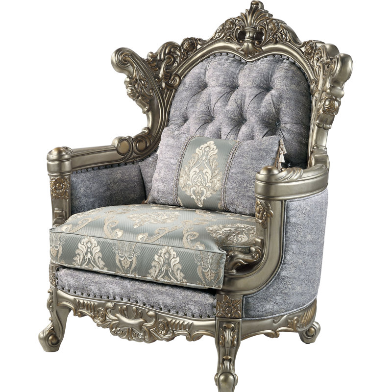 Chaise Miliani en bronze antique / gris