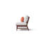 Chaise de patio Minhaj avec coussins Sunbrella-1960691939