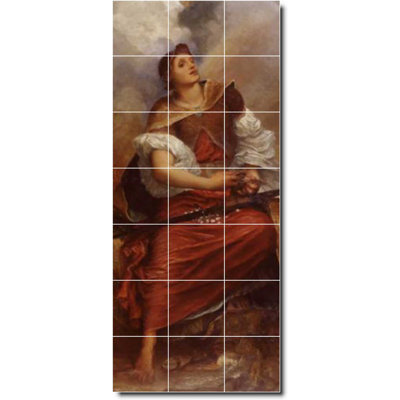 18" X 42" Ceramic George Watts Religious Painting Decorative Mural Tile W09531: 6" X 6" (Set Of 21)-Ly38-