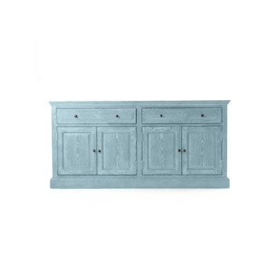 Traditional Solid Oak Wood 80" Sideboard Buffet