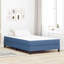 Vidaxl Bed Mattress With Mattress Blue Fabric-117669053
