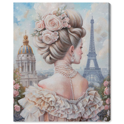 «Rococo Flowers II», art mural glamour sur toile par Art Remedy