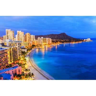 Honolulu, Hawaii - photographie sur toile tendue
