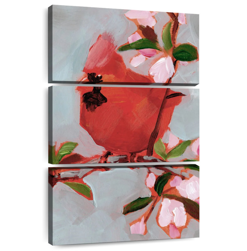 Brampt Painted Songbird IV, 32" H x 20" W