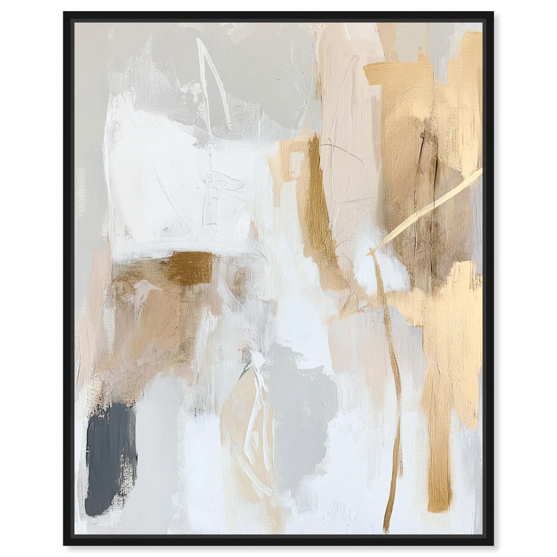 «Lustrous Veil I», toile neutre par Art Remedy, Noir, noir, noir, noir, H 21 po x l 17 po