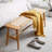 Solid Oak Wood Bench With Woven Seat-1116266793-1108386012