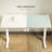 Markelle Home Office Tempered Glass Standing Desk with Drawer and Hooks-1389090039-1389090036