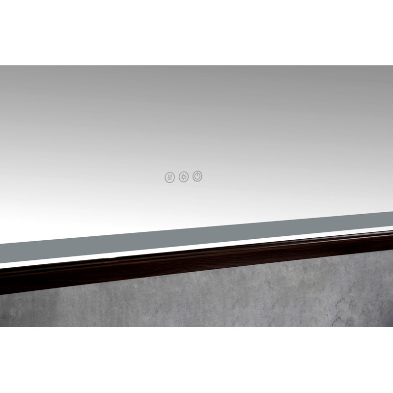 Bathroom  Led Mirror Is Multi-Functional And Each Function Is Controlled By A Smart Touch Button., 36" x 60"