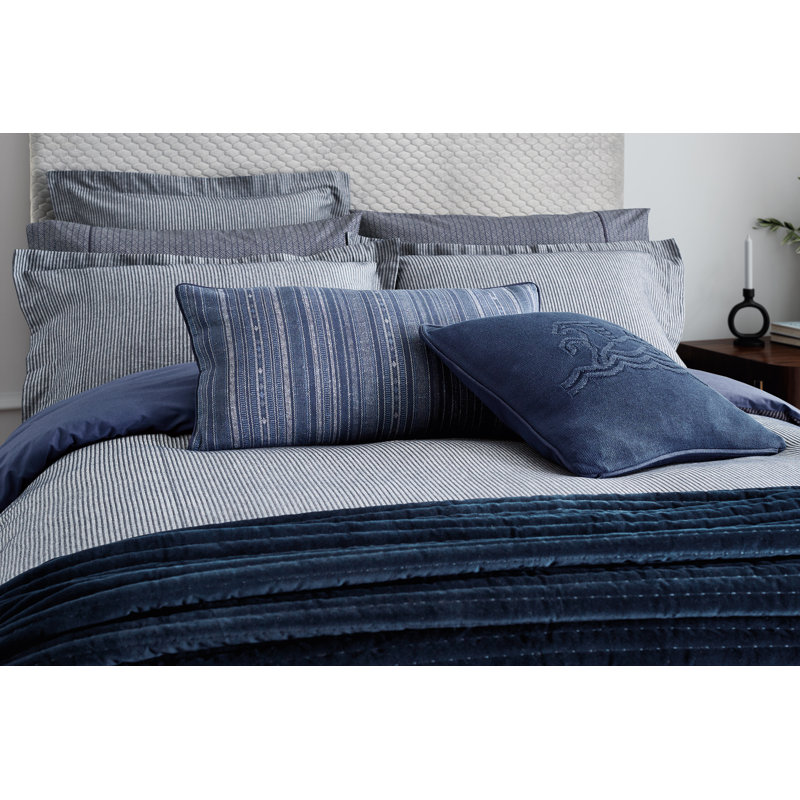 Signature Knit Feather Filled Cushion, Midnight