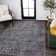 Sarok Ornate Persian All-Over Machine-Washable Purple/Gray Rug