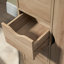 Armoire de salle de bain pour salle de bain, en chêne - 4 tiroirs et porte pour cabinet d'optimisation de l'espace avec porte, rangement fonctionnel
