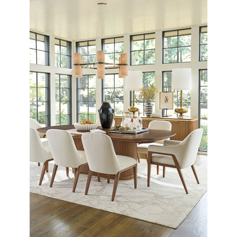 La Costa Upholstered Dining Chair, Polyester White