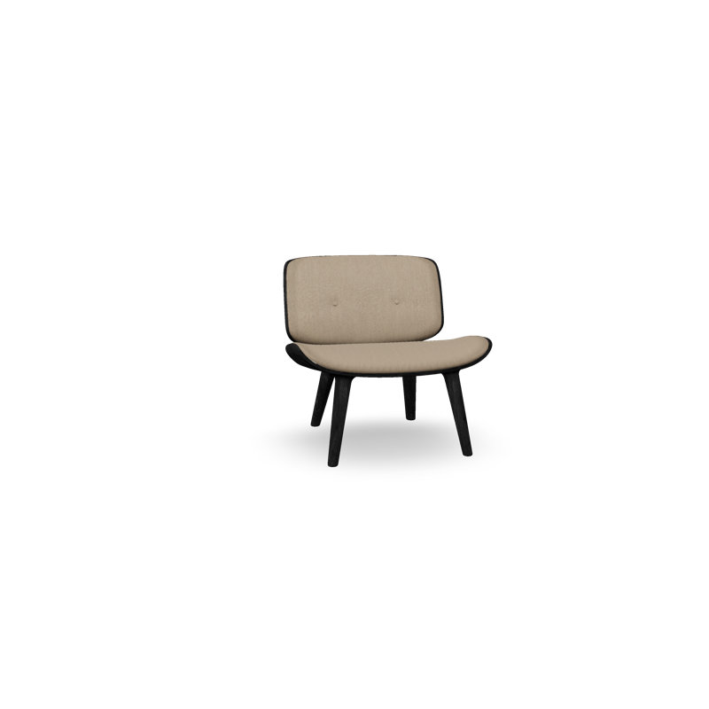 Nut Lounge Chair, Sage, Black Stained Oak