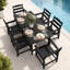 Ensemble de chaises de patio noires en PEHD toutes saisons avec accoudoirs Harborview-1403088207