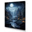Moonlit Cliffside Mistery Landscape II - lune, art mural-944293865-977959728