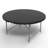 Plastic Round Folding Table, Portable Foldable Party Banquet Table for Camping Dining Outdoor Picnic-109048793