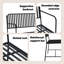 Steel Outdoor Bench-215676506