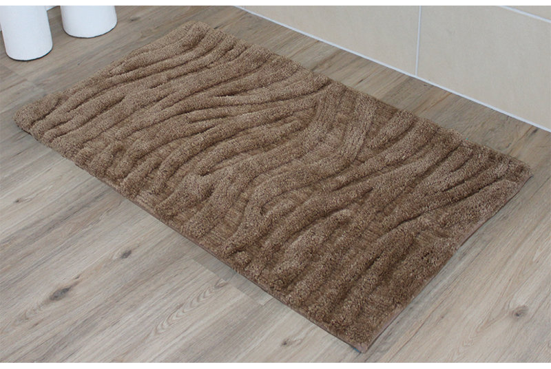 Badteppich Welle, 70 x 120cm, Red