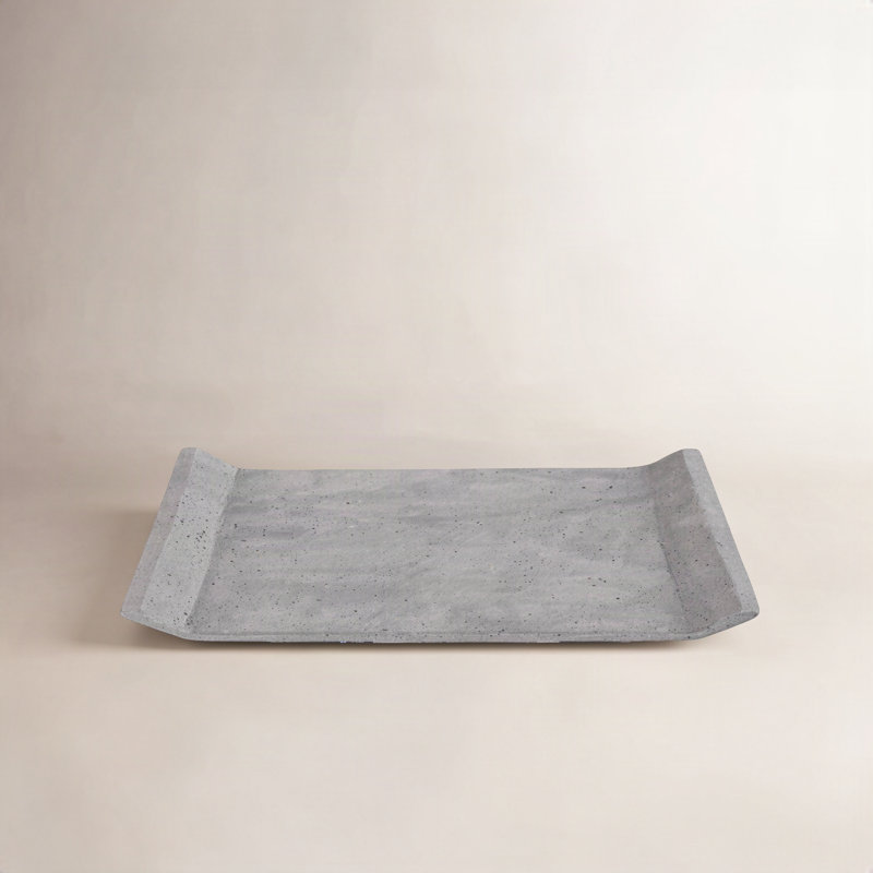 Plateau de table basse MOON, Gris foncé, H 1,18 po x l 15,75 po x P 11,81 po