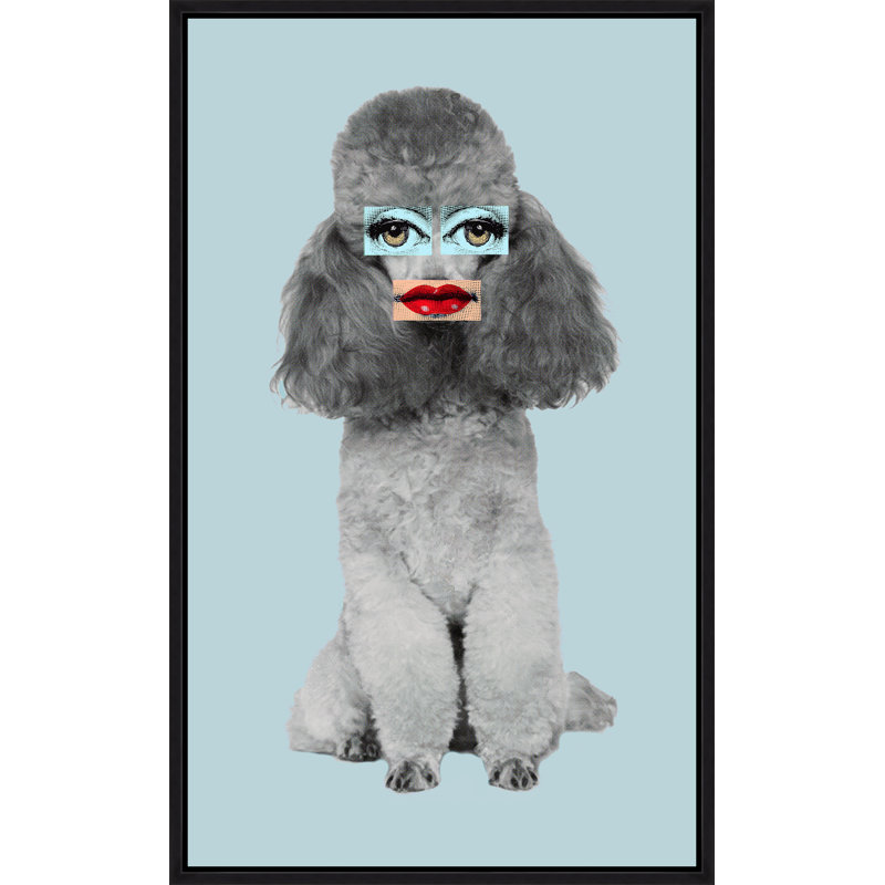 Poodle Lips IV Print by Jeffrey Goodman, Glass Coat