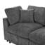 Ensemble canapé 3 pièces en bois de chenille (1 causeuse + 1 fauteuil + 1 pouf)-135814768
