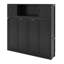 Lit escamotable double avec armoires de rangement