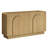 60" Curved Sideboard With Adjustable Shelf & 4 Doors-1019637280
