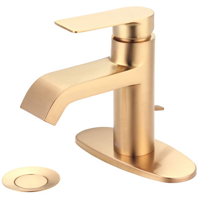 I4 Single-Hole Single-handle Bathroom Faucet with Drain Assembly