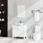 Meuble-lavabo blanc. Armoire en verre avec miroir. 18,5 * 30 * 31,5 pouces 2 portes, 1 tiroir. Vaste choix de rangement. Beaux-faits. Dessus de tiroir lisse de 30 po. Armoire. Généreux